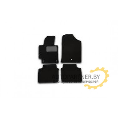 Коврики салона Klever HYUNDAI Elantra текстильные черные 4 шт. / KVR01205601200k