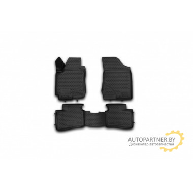 Коврики салона Autofamily HYUNDAI I30 2012> полиуретановые черные 5 шт. / NLT.20.51.11.110kh