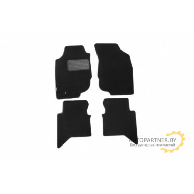Коврики салона Klever HYUNDAI IX35 текстильные основа гранулят черные 4 шт. / KVR01203601200k