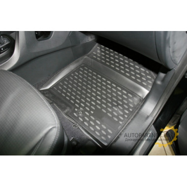 Коврики салона Element HYUNDAI Santa Fe 2012> полиуретановые черные 4 шт. / NLC.20.53.210h