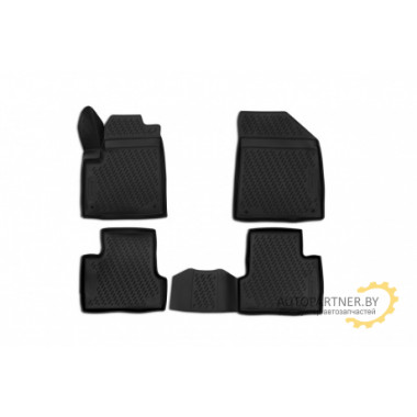 Коврики салона 3D Element JEEP Cherokee 2014> полиуретановые черные 4 шт. / CARJEP00009