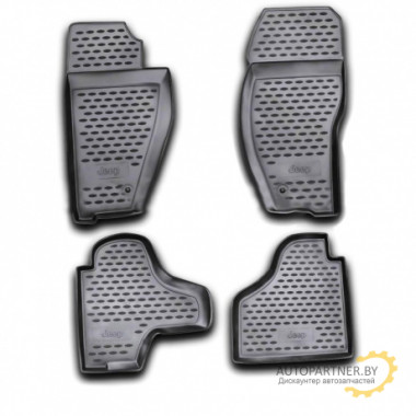 Коврики салона Element JEEP Cherokee 2008-2014 полиуретановые черные 4 шт. / CARJEP00001h
