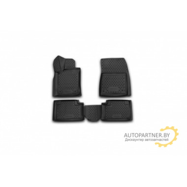 Коврики салона 3D Element JEEP Grand Cherokee 2014> полиуретановые черные 4 шт. / NLC.3D.24.09.210