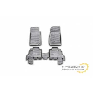 Коврики салона Element JEEP Wrangler полиуретановые черные 4 шт. / CARJEP00007