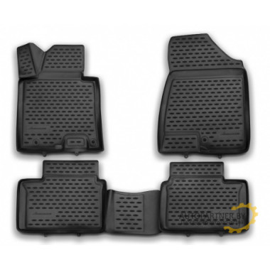 Коврики салона 3D Element KIA Ceed 2006> полиуретановые черные 4 шт. / NLC.3D.25.20.210h