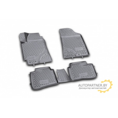 Коврики салона 3D Element KIA Cerato 2009-2013 полиуретановые черные 4 шт. / NLC.3D.25.26.210