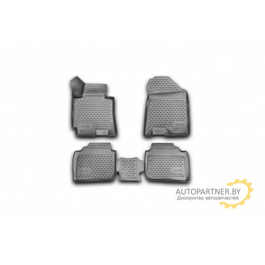 Коврики салона 3D Element KIA Cerato 2013> полиуретановые черные 4 шт. / NLC.3D.25.48.210