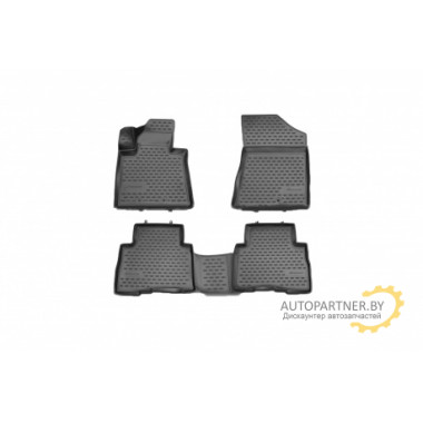 Коврики салона 3D Element KIA Sorento 2012-2015 полиуретановые черные 4 шт. / NLC.3D.25.46.210h