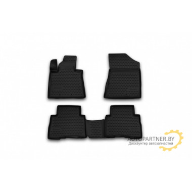 Коврики салона Element KIA Sorento 2012-2015 полиуретановые черные 4 шт. / NLC.25.46.210h
