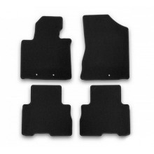 Коврики салона Klever KIA Sorento эконом текстильные черные 4 шт. / KVR01254701200k