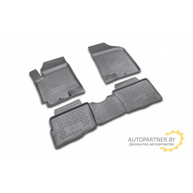 Коврики салона Element KIA Soul 2008> полиуретановые черные 4 шт. / NLC.25.25.210