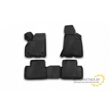 Коврики салона 3D Element LADA Priora 2010> полиуретановые черные 4 шт. / F120250E1