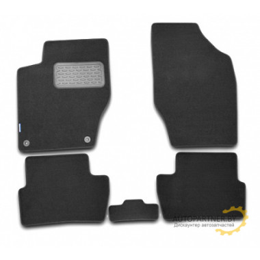 Коврики салона Autofamily LIFAN Smily текстильные черные 5 шт. / NLT.73.03.11.110kh