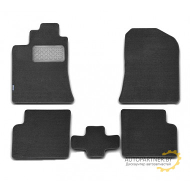 Коврики салона Autofamily LIFAN Solano текстильные черные 5 шт. / NLT.73.02.11.110kh