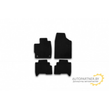 Коврики салона Klever LIFAN X50 текстильные черные 4 шт. / KVR01730501200k