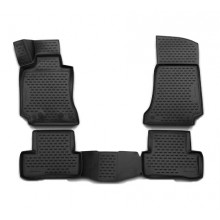 Коврики салона 3D Element MERCEDES-BENZ E-Class W212 2014> сед. полиуретановые черные 4 шт. / NLC.3D.34.42.210k