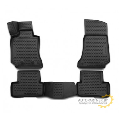 Коврики салона 3D Element MERCEDES-BENZ E-Class W212 2014> сед. полиуретановые черные 4 шт. / NLC.3D.34.42.210k