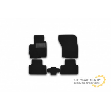 Коврики салона Klever MITSUBISHI ASX текстильные черные 5 шт. / KVR01352501200k