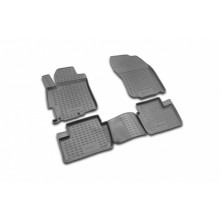 Коврики салона Element MITSUBISHI Lancer X 2007> полиуретановые черные 4 шт. / NLC.35.13.210