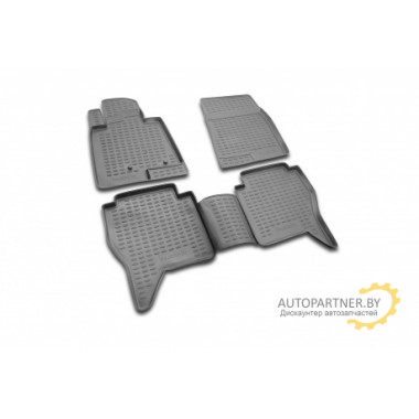 Коврики салона Element MITSUBISHI Pajero IV 2006> полиуретановые черные 4 шт. / NLC.35.16.210