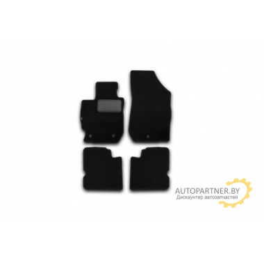 Коврики салона Klever NISSAN Almera текстильные черные 4 шт. / KVR02364001210kh