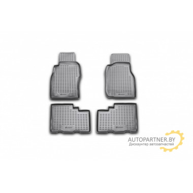 Коврики салона Element NISSAN Patrol Y61 1997-2010 полиуретановые черные 4 шт. / NLC.36.14.210
