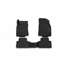 Коврики салона 3D Element NISSAN Qashqai 2015> полиуретановые черные 4 шт. / CARNIS00061