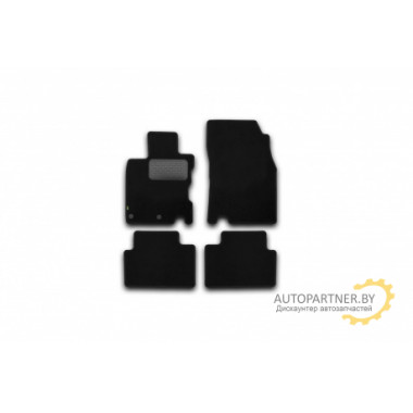 Коврики салона Klever NISSAN Qashqai текстильные черные 4 шт. / KVR01364301200k