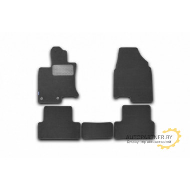 Коврики салона Autofamily NISSAN Qashqai+2 2008> текстильные черные 7 шт. / NLT.36.24.22.110kh
