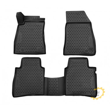 Коврики салона 3D Element NISSAN Tiida 2015> полиуретановые черные 4 шт. / NLC.36.56.210k
