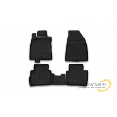 Коврики салона Element NISSAN Tiida 2004-2015 полиуретановые черные 4 шт. / CARNIS00029