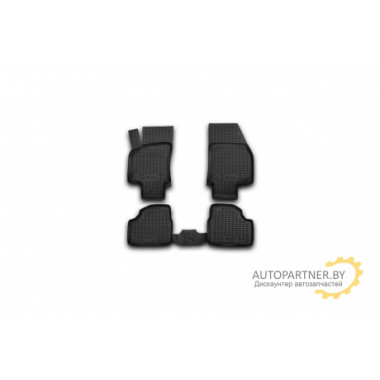 Коврики салона Element OPEL Astra H 2004> хб. полиуретановые черные 4 шт. / NLC.37.02.210k