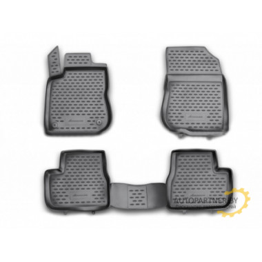 Коврики салона Element PEUGEOT 208 полиуретановые черные 4 шт. / CARPGT10027kh