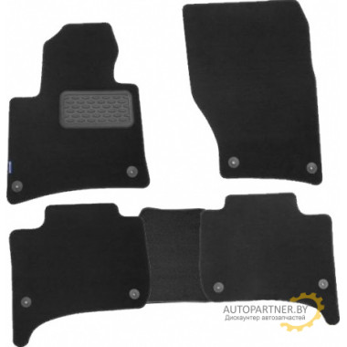 Коврики салона Autofamily PEUGEOT 4008 текстильные черные 5 шт. / NLT.38.22.11.110kh
