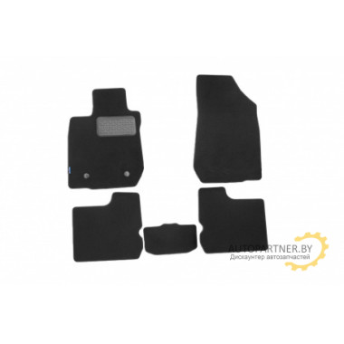 Коврики салона Autofamily RENAULT Duster 2WD 2011-2015 текстильные черные 5 шт. / NLT.41.30.11.110kh