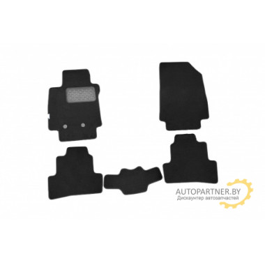 Коврики салона Autofamily RENAULT Clio III текстильные черные 5 шт. / NLT.41.12.11.110kh