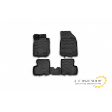 Коврики салона 3D Element RENAULT Duster 4WD 2011-2015 полиуретановые черные 4 шт. / NLC.3D.41.28.210kh