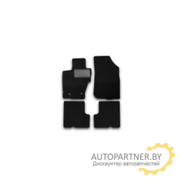 Коврики салона Klever RENAULT Duster эконом текстильные черные 4 шт. / KVR01413201200k