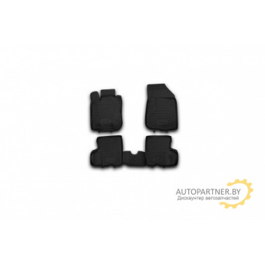 Коврики салона Element RENAULT Duster 4WD 2011-2015 полиуретановые черные 4 шт. / NLC.41.28.210kh