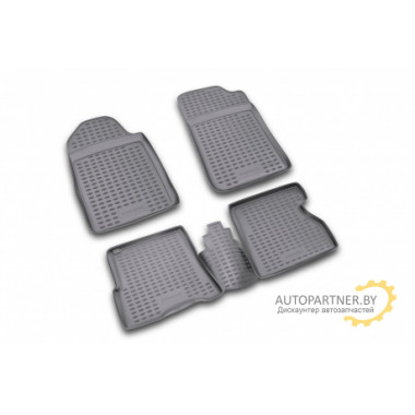 Коврики салона Element RENAULT Kangoo 1998> полиуретановые черные 4 шт. / NLC.41.02.210