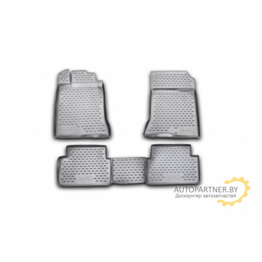 Коврики салона Element RENAULT Laguna III полиуретановые черные 4 шт. / NLC.41.13.210k