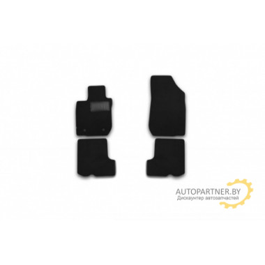 Коврики салона Klever RENAULT Sandero текстильные черные 4 шт. / KVR01411801200k