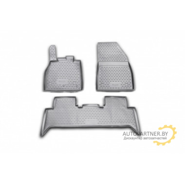 Коврики салона Element RENAULT Scenic III полиуретановые черные 3 шт. / NLC.41.23.210k