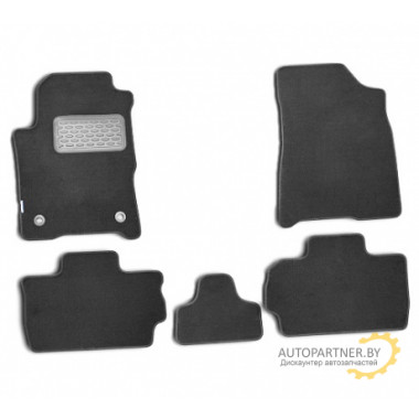 Коврики салона Autofamily SEAT Leon текстильные черные 5 шт. / NLT.44.02.11.110kh