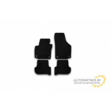 Коврики салона Klever SKODA Yeti текстильные черные 4 шт. / KVR02451001210kh
