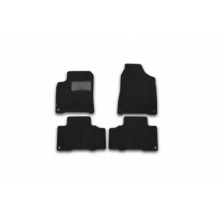 Коврики салона Klever SSANG YONG Actyon текстильные черные 4 шт. / KVR01611201200k