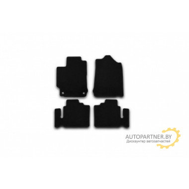 Коврики салона Klever TOYOTA Camry эконом текстильные черные 4 шт. / KVR01485601200k