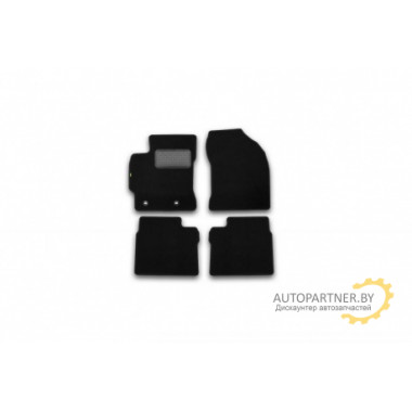 Коврики салона Klever TOYOTA Corolla текстильные черные 4 шт. / KVR02486901210kh