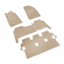 Коврики салона Element TOYOTA Land Cruiser 200 2012-2015 полиуретановые бежевые 4 шт. / NLC.48.53.212k