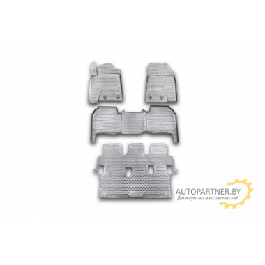 Коврики салона Element TOYOTA Land Cruiser 200 2012-2015 полиуретановые серые 4 шт. / NLC.48.53.211k